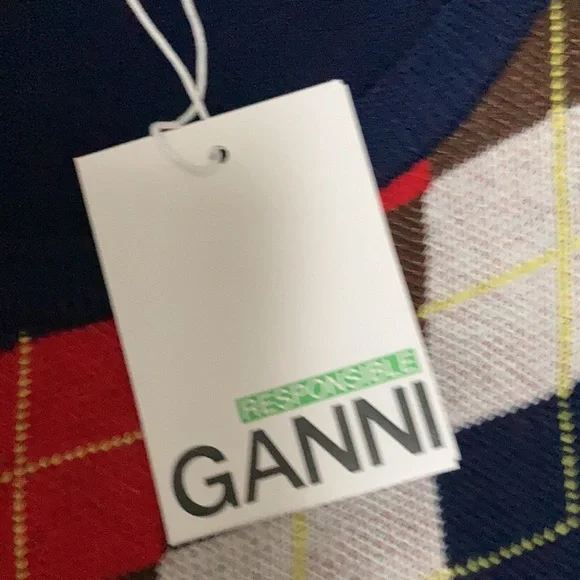 Women’s Ganni argyle Print cardigan size Small